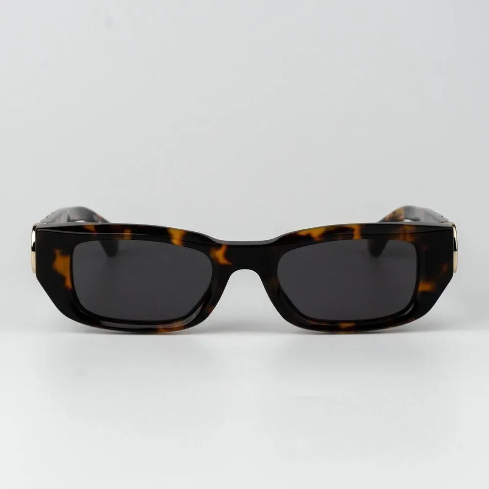 Off-White FILLMORE Men Sunglasses Havana Grey Square OERI124 6007 NEW AUTHENTIC